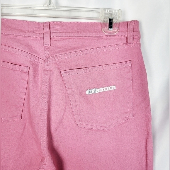 VTG ICE. ICEBERG Pink Panther straight leg jeans HTF Rare vintage - Picture 4 of 8